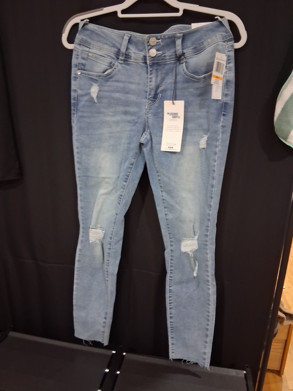 Wallflower Light Blue Distressed Skinny Jeans